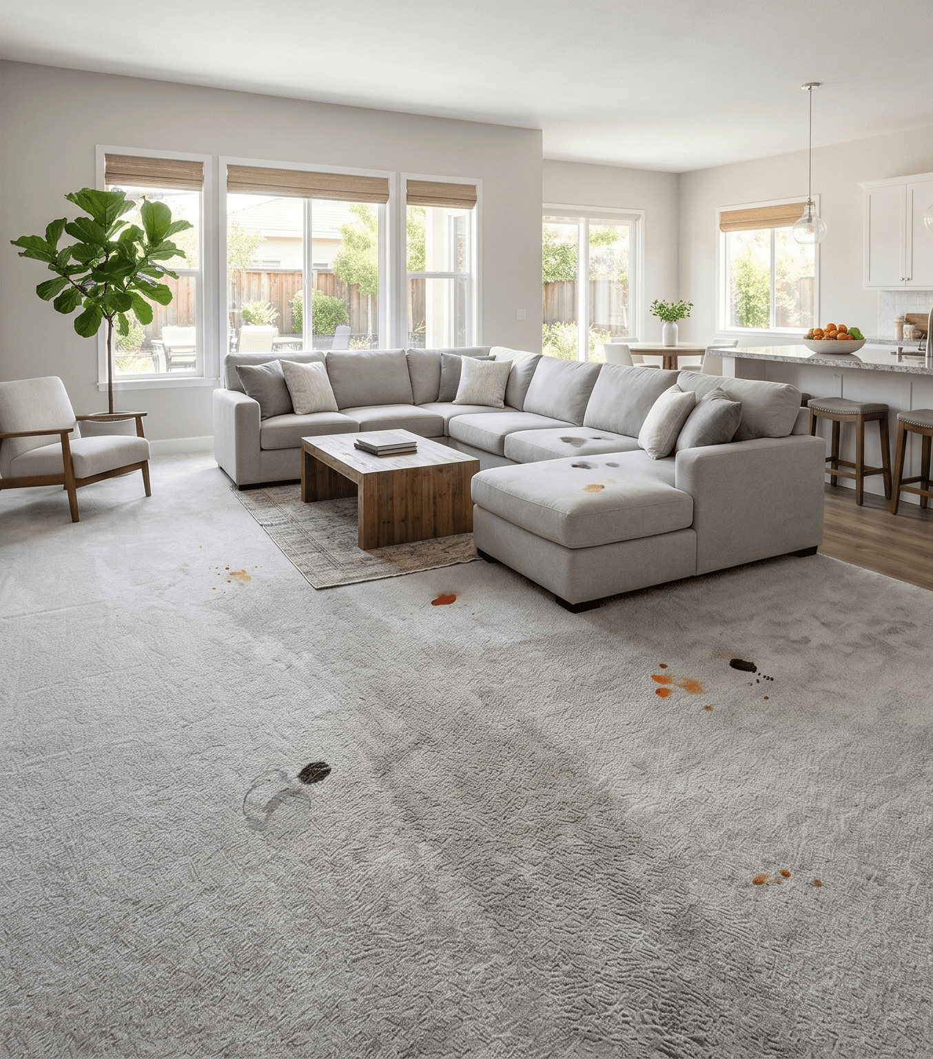 Carpet before cleaning · Stockton, CA