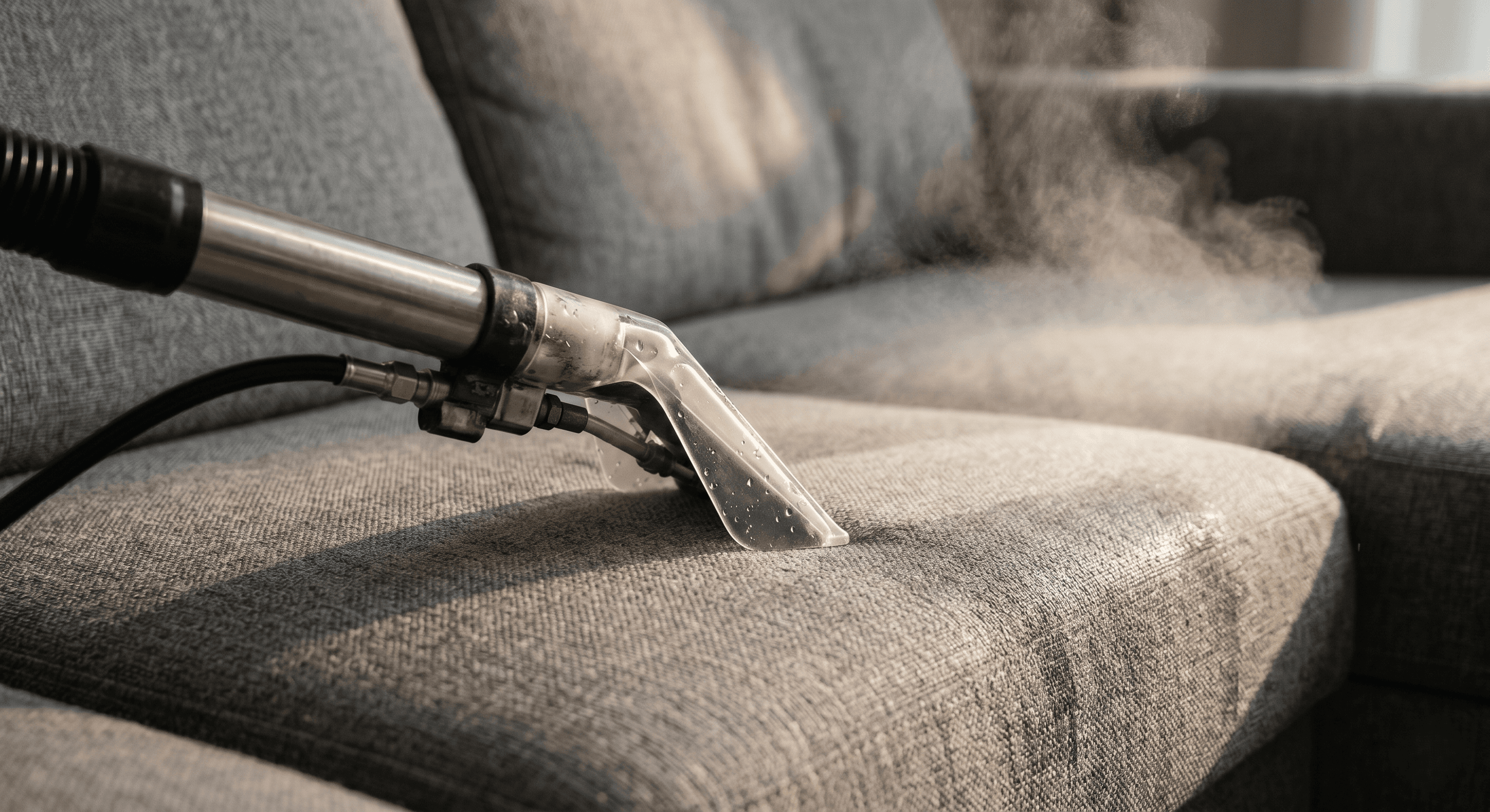 Upholstery Cleaning — Spiker action shot